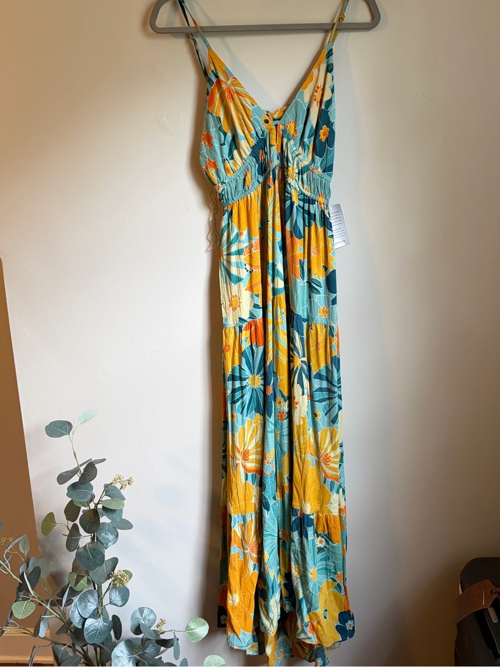 Angie floral maxi dress